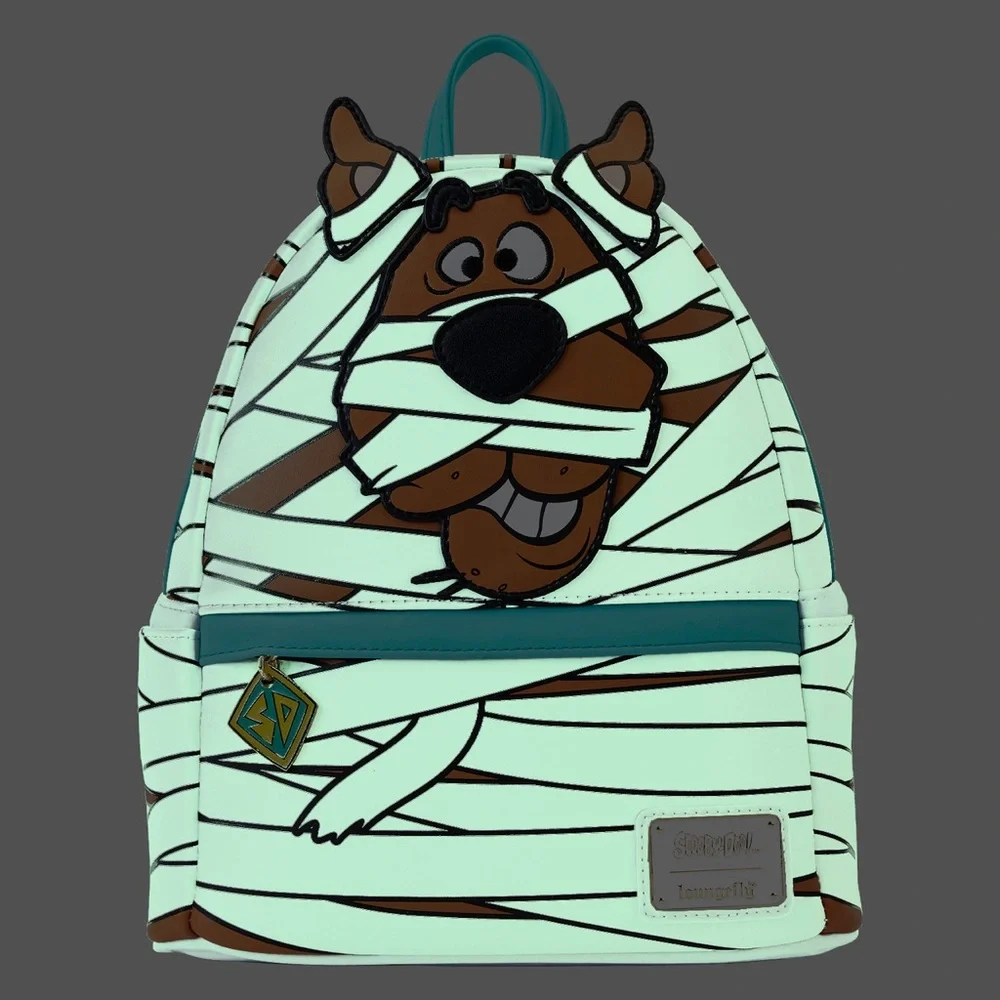 Loungefly WB Scooby Doo Mummy Cosplay Mini Backpack Glows in The Dark EUC